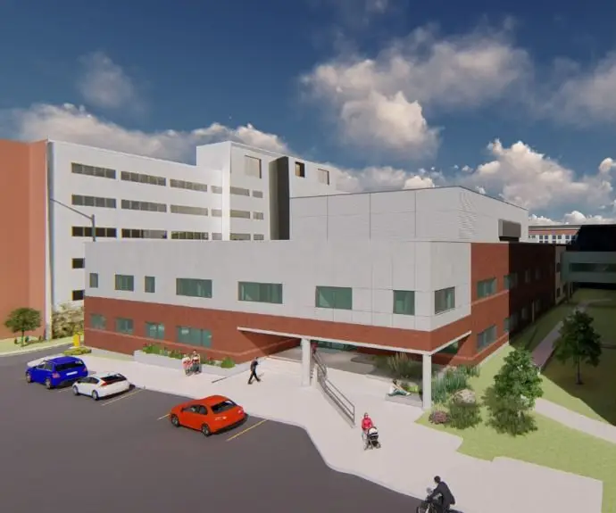 Rendering of the Obstetrics & Newborn Care Unit at The Moncton Hospital